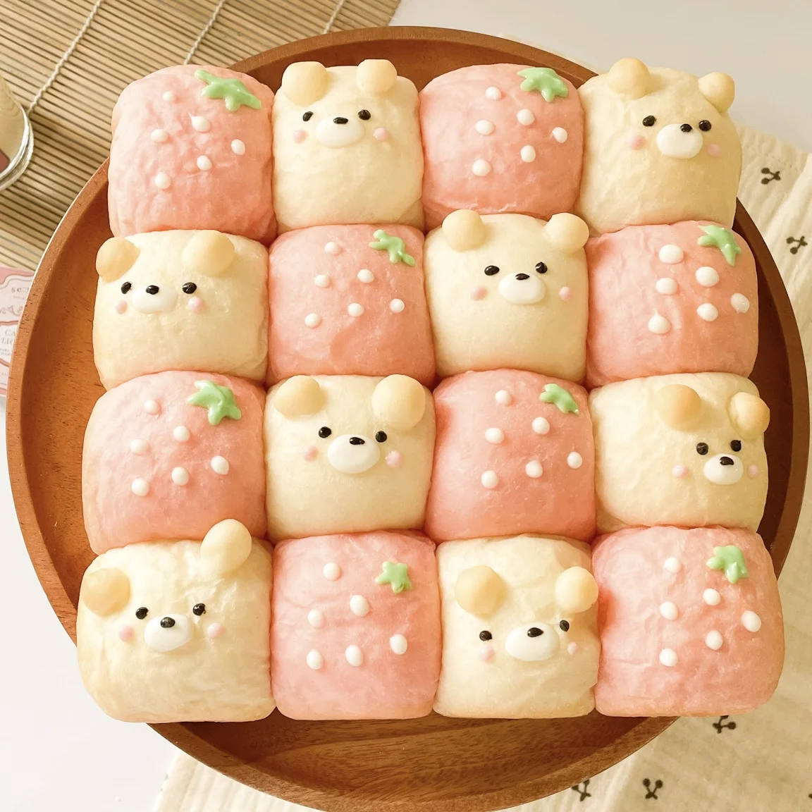 Strawberry-Rabbit Buns - Christmas Package